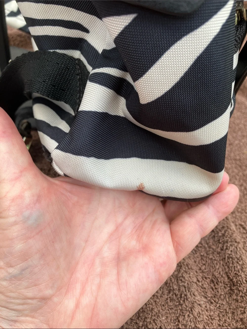 Marc Jacobs Zebra Print Biker Backpack